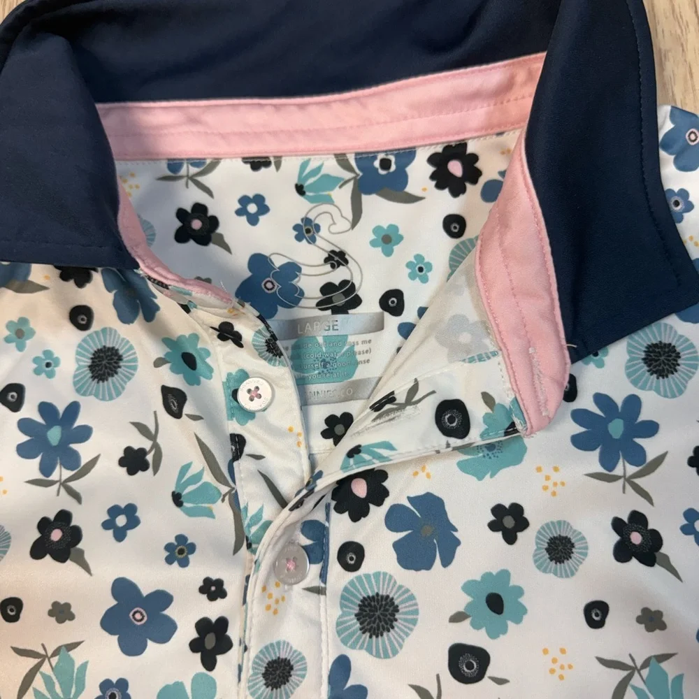 Swannies Golf Sanders Floral Polo